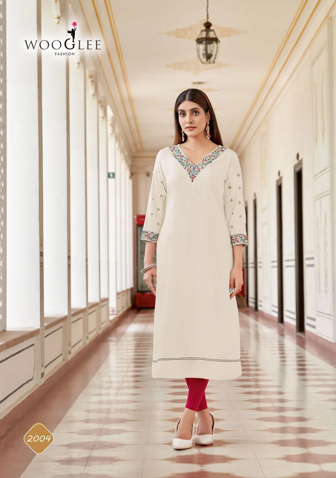 Veera By Wooglee Rayon Designer Kurtis Wholesale Shop In Surat